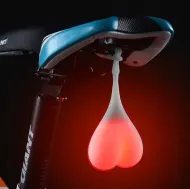 Silikónové LED svetlo na bicykel - vajcia