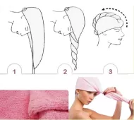Uterák- turban na osúšanie vlasov pre deti