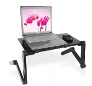 Polohovateľný stolík pre notebook Laptop Table - čierny